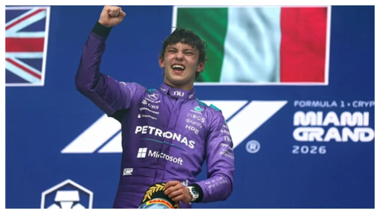 Miami Grand Prix: Kimi Antonelli wins in Miami to make it three F1 wins in a row