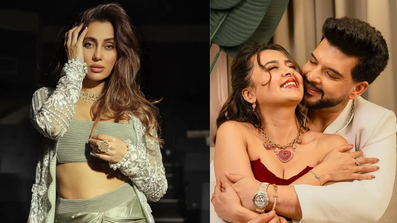 Did Anusha Dandekar post a cryptic note reacting to Karan Kundrra's proposal for Tejasswi Prakash? Anusha Dandekhar, Tejasswi Prakash and Karan Kundrra (Pics from Instagram)
