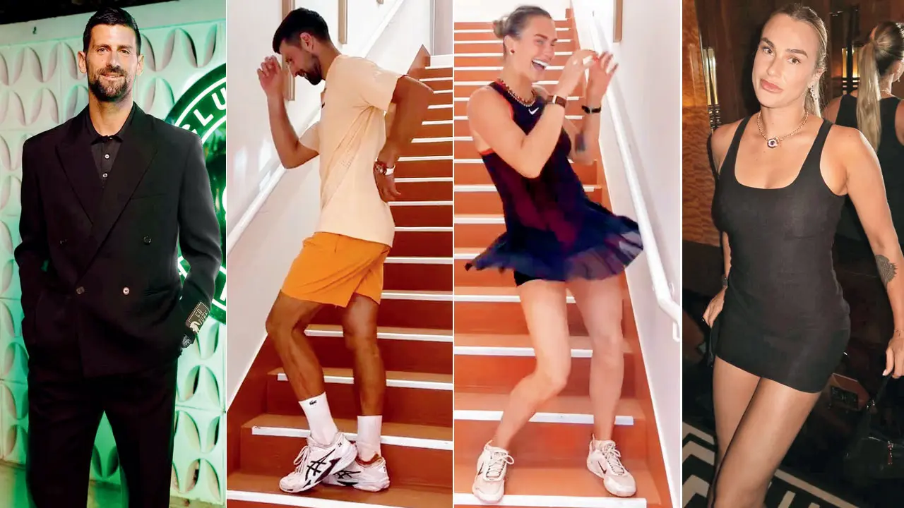 French Open: Sabalenka beats Djoko with her MJ moves Novak Djokovic does the moonwalk. Pic/Djokovic’s Instagram; Roland Garros; Aryna Sabalenka does the Thriller zombie moves. Pic/Sabalenka’s Instagram; Roland Garros