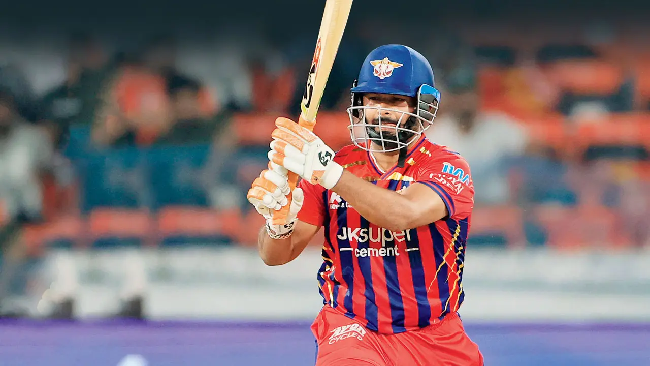 LSG skipper Rishabh Pant during the match against SRH  in Hyderabad  last month. Pic/IPL