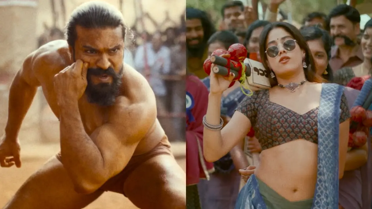 Ram Charan and Janhvi Kapoor in Peddi (Pics/Screenshots)