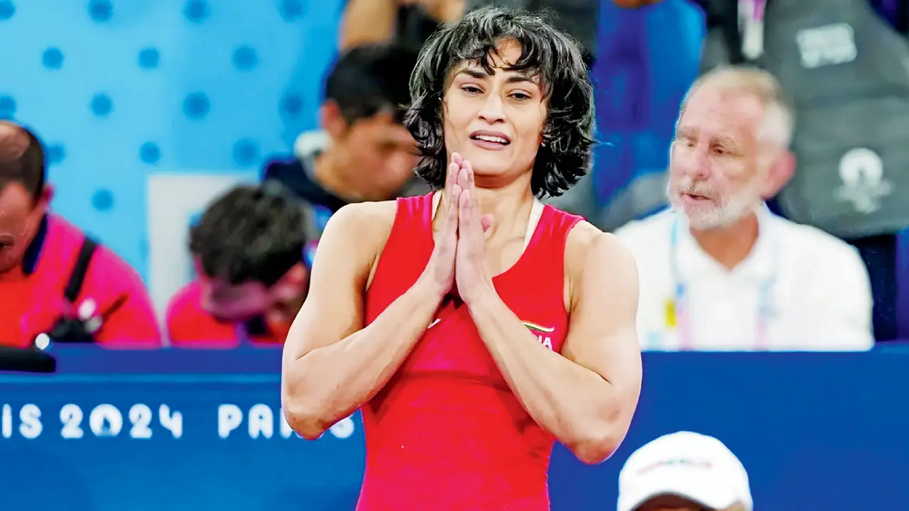 Indian wrestler Vinesh Phogat. Pic/PTI