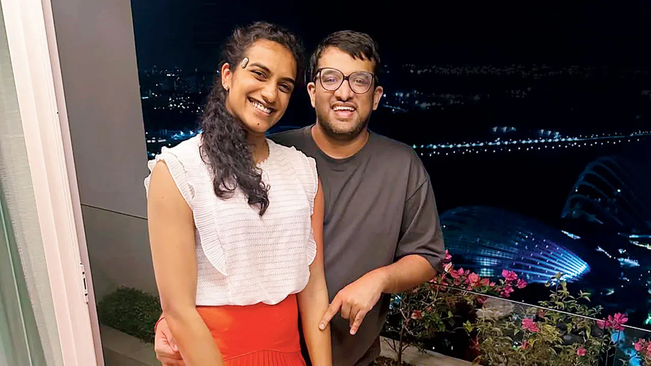 Sindhu’s Singapore love! Indian badminton star pens a heartfelt message on Instagram PV Sindhu with husband Venkata Datta Sai. Pic/Sindhu’s Instagram