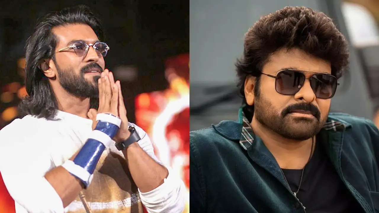 'Like father, like son': Ram Charan’s name goof-up revives old clips of Chiranjeevi doing the same on stage Ram Charan and Chiranjeevi