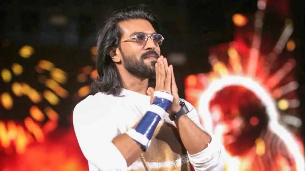 Ram Charan apologises after calling Jasprit Bumrah a footballer at Peddi event in Bhopal Ram Charan (Pic via Instagram)