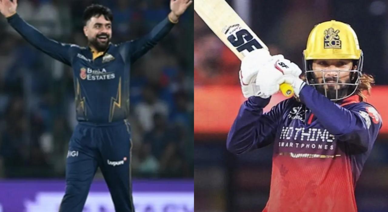 4. Rashid Khan vs Rajat Patidar
Rashid Khan is known as one of the clever spinners in the format. But in the final of the marquee event, the spinner will face the likes of Rajat Patidar, who has been in red-hot form for the Royal Challengers. The RCB's captain has been showcasing a sensible batting display against spin and pace. He will look to continue his dominance against Rashid in the final against the Titans (Pic: File Pic) 4. Rashid Khan vs Rajat Patidar
Rashid Khan is known as one of the clever spinners in the format. But in the final of the marquee event, the spinner will face the likes of Rajat Patidar, who has been in red-hot form for the Royal Challengers. The RCB's captain has been showcasing a sensible batting display against spin and pace. He will look to continue his dominance against Rashid in the final against the Titans (Pic: File Pic)