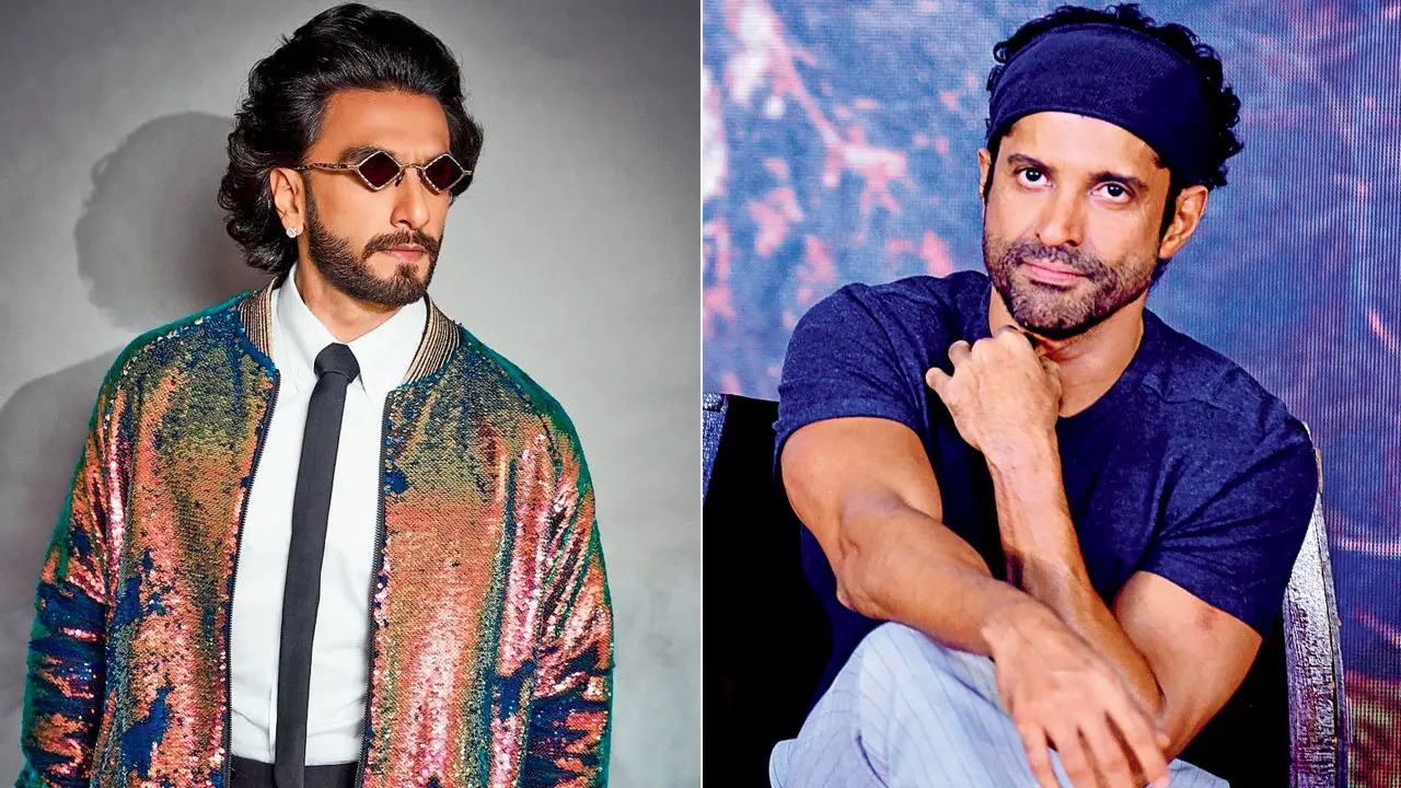 Final round of Don vs director Ranveer Singh and Farhan Akhtar. Pics/Instagram, AFP