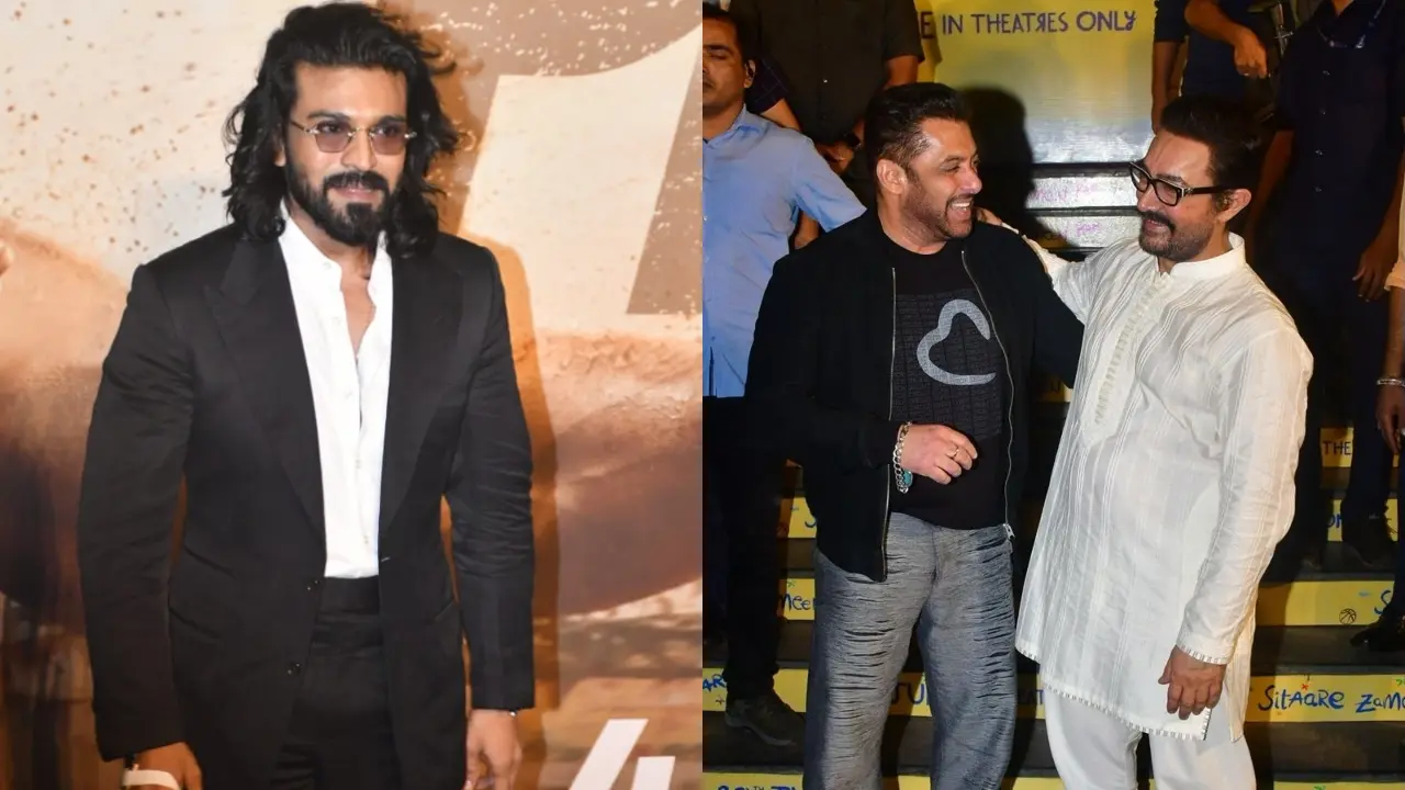 Ram Charan credits Aamir Khan and Salman Khan for paving way for sports dramas: 'It gave us confidence' Ram Charan thanks Salman and Aamir (Pics/Yogen Shah)