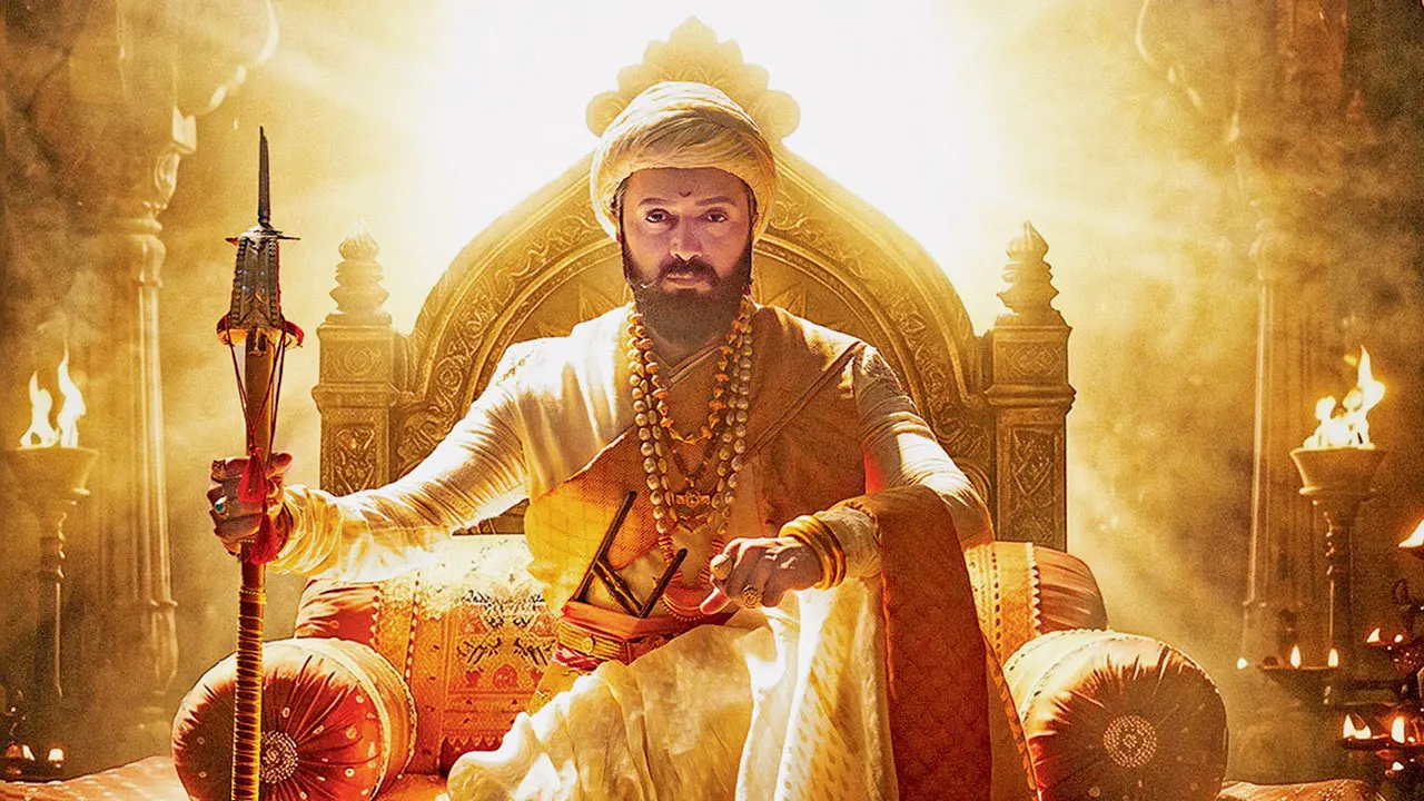 Riteish Deshmukh in ‘Raja Shivaji’. Pic/Instagram