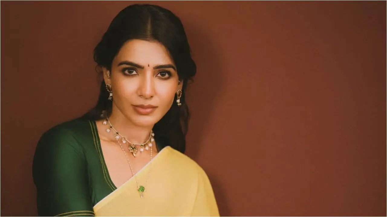 Watch: Fan breaches security to offer rose to Samantha Ruth Prabhu, husband Raj Nidimoru smiles Samantha Ruth Prabhu (Pic via Instagram handle of Samantha)