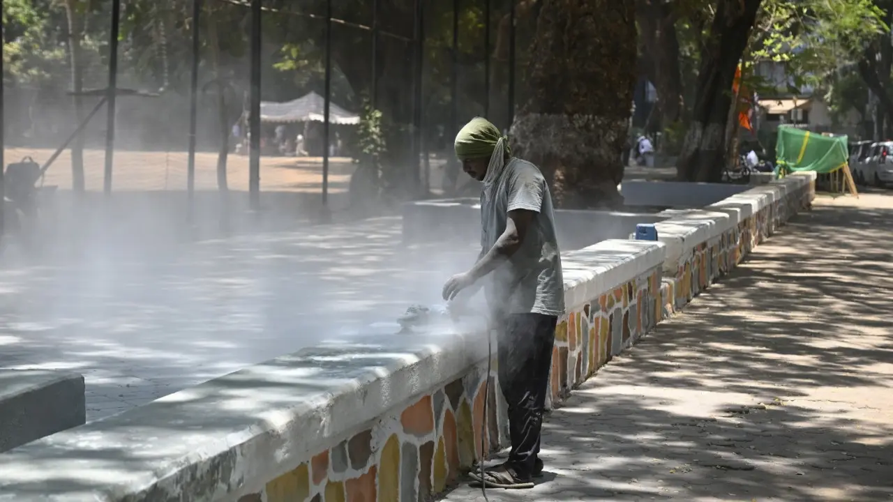 The work was on Tuesday underway as part of an upgradation plan to modernise one of Mumbai’s most iconic public grounds. Pics/Ashish Raje