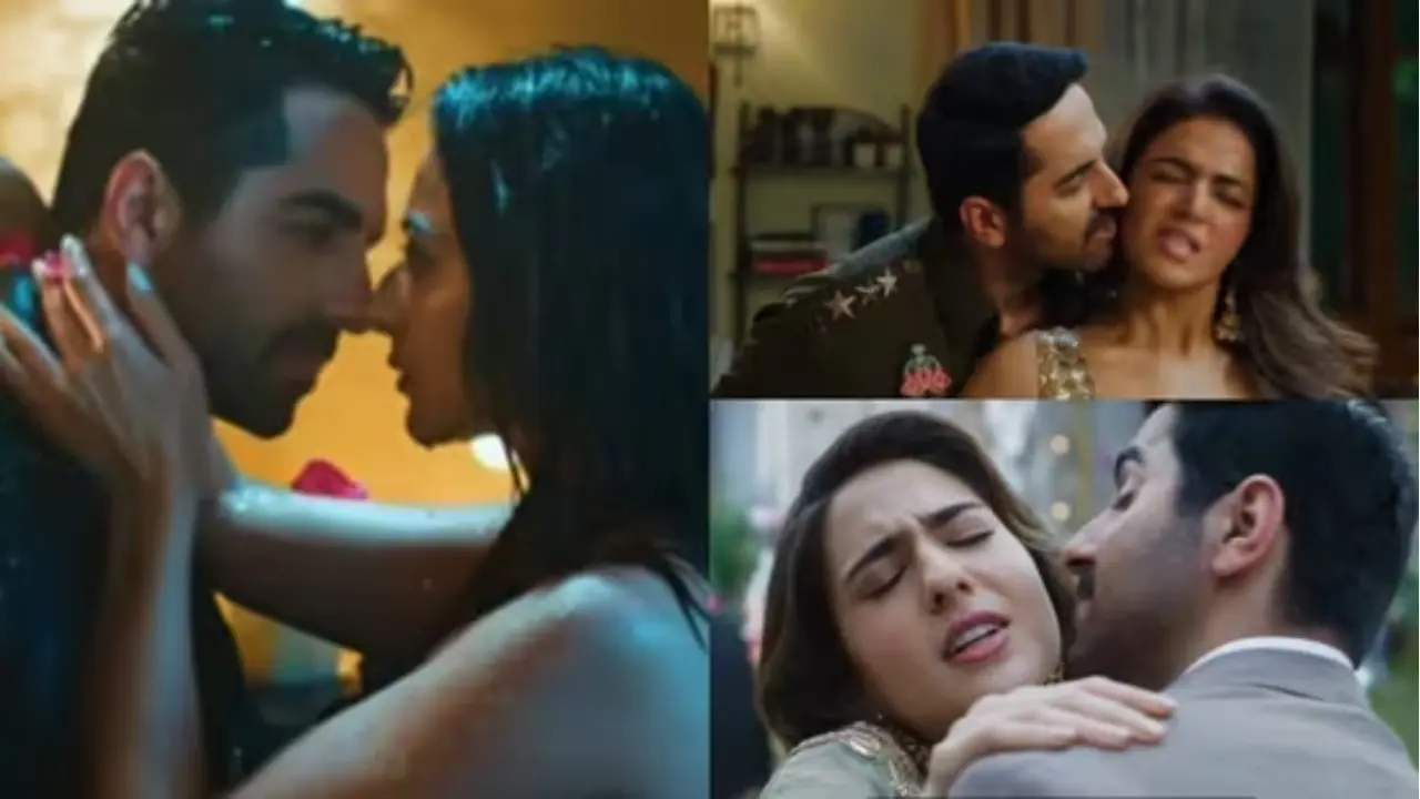 Pati Patni Aur Woh Do review: Ayushmann, Rakul, Sara's film is packed with confusion and a tad bit of humour Pati Patni Aur Woh Do stills