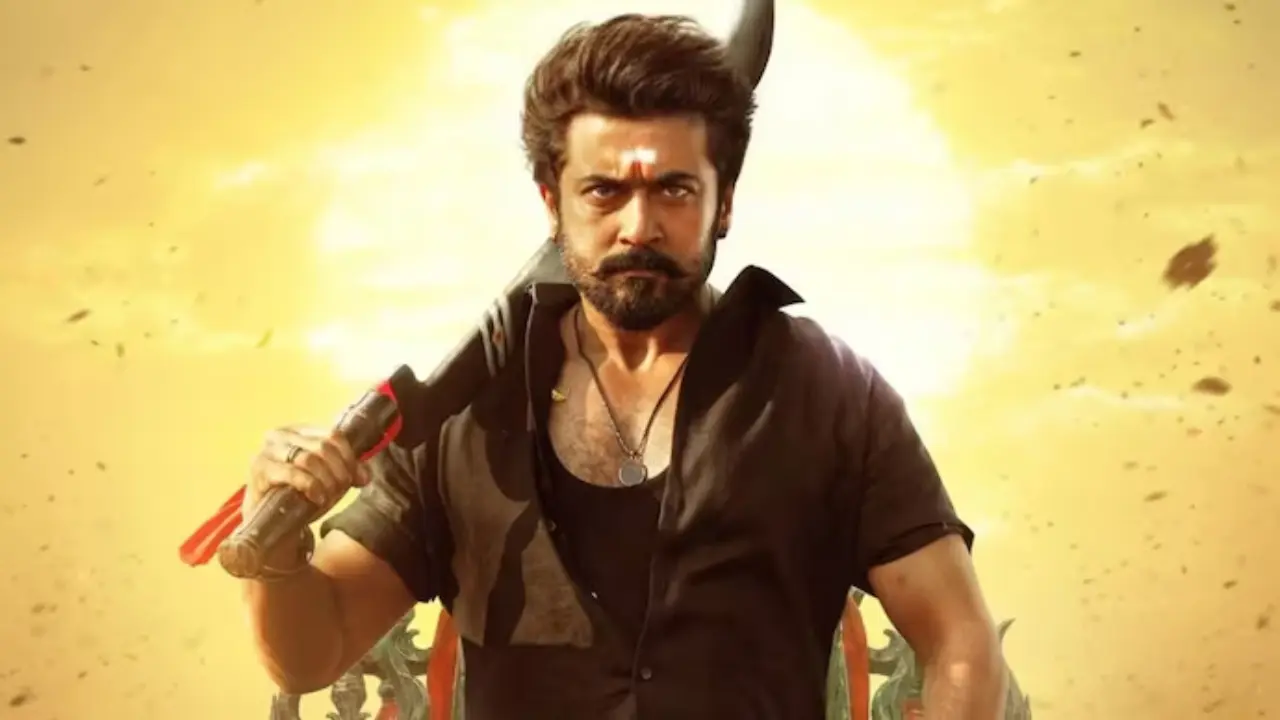 Suriya in Karuppu poster 