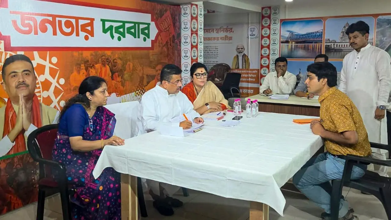 Chief Minister Suvendhu Adhikari listens to the grievances of the public during the Janata Darbar Chief Minister Suvendhu Adhikari listens to the grievances of the public during the Janata Darbar