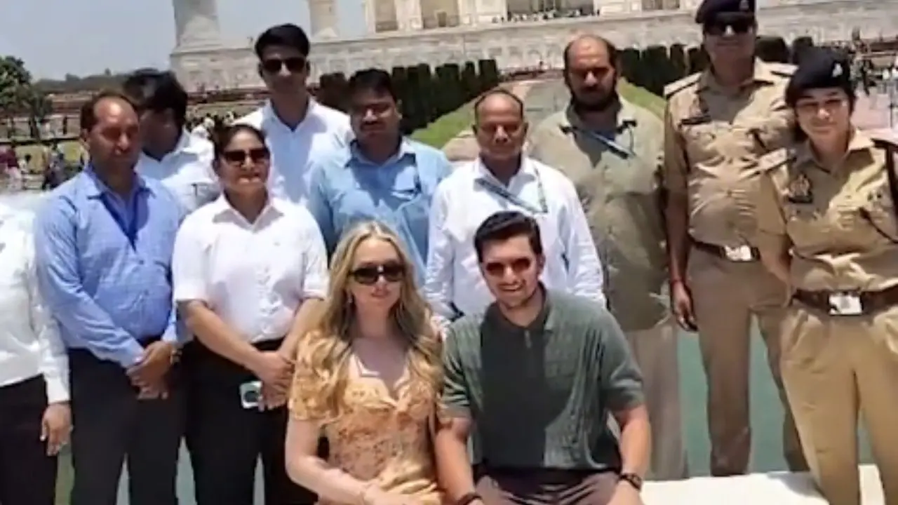 Tiffany Trump and Michael Boulos. Pic/ X