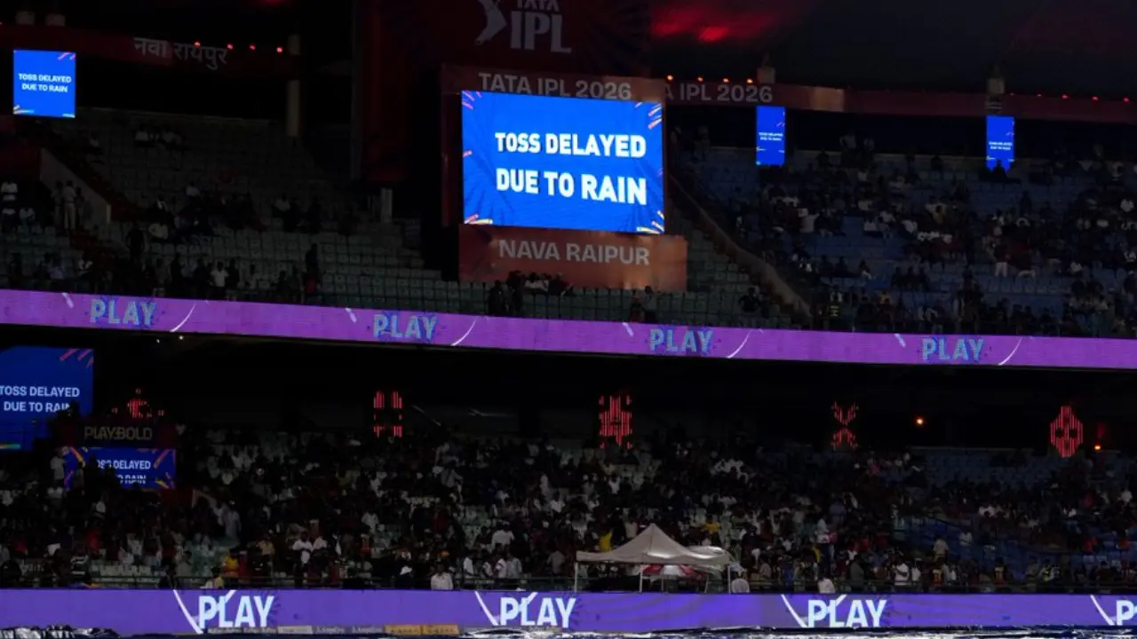 IPL 2026: Rain delays toss for the match between RCB and KKR Representational Image (Pic: X/@IPL)