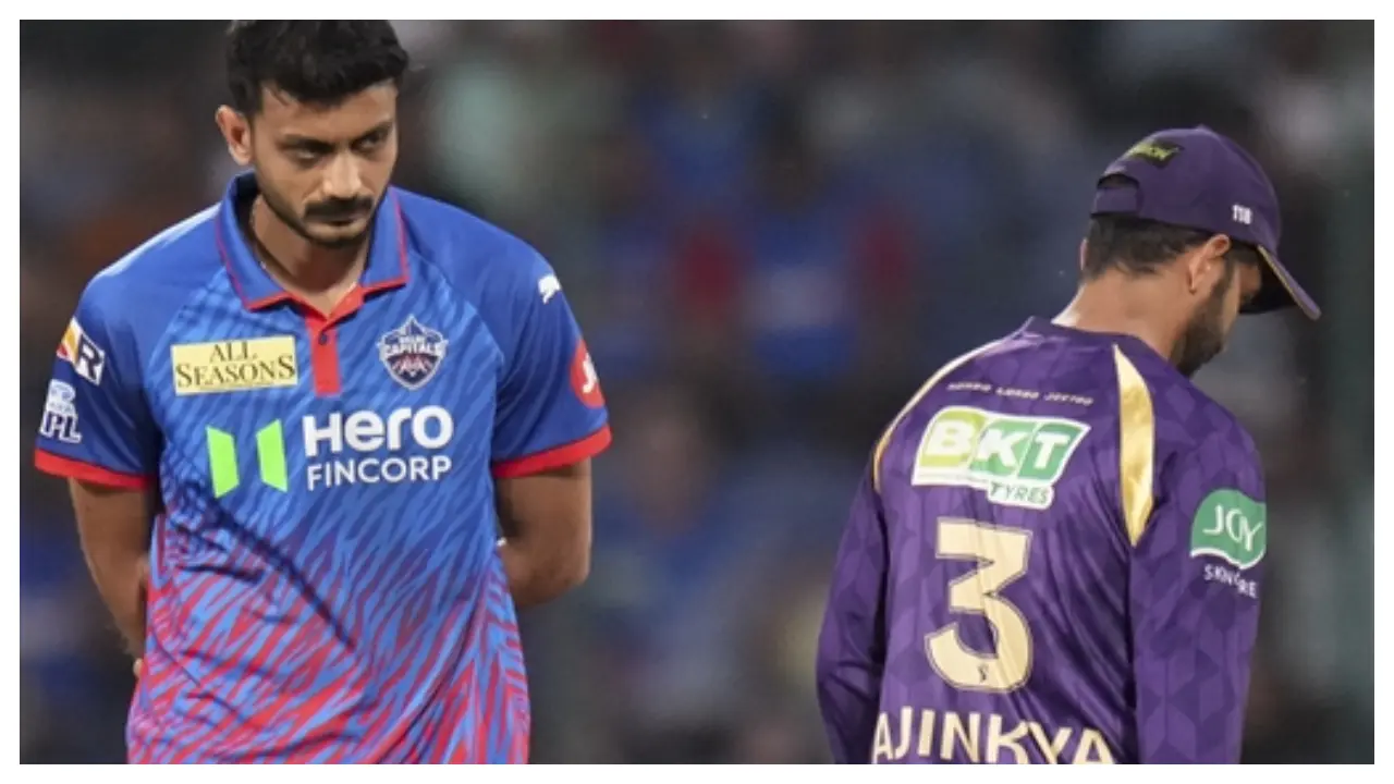Earlier, after winning the toss, Ajinkya Rahane decided to bowl first. The KKR skipper added that his players are raring to go after a little break. Meanwhile, Axar Patel was happy to bat first and get runs on the board. (Pic: PTI)