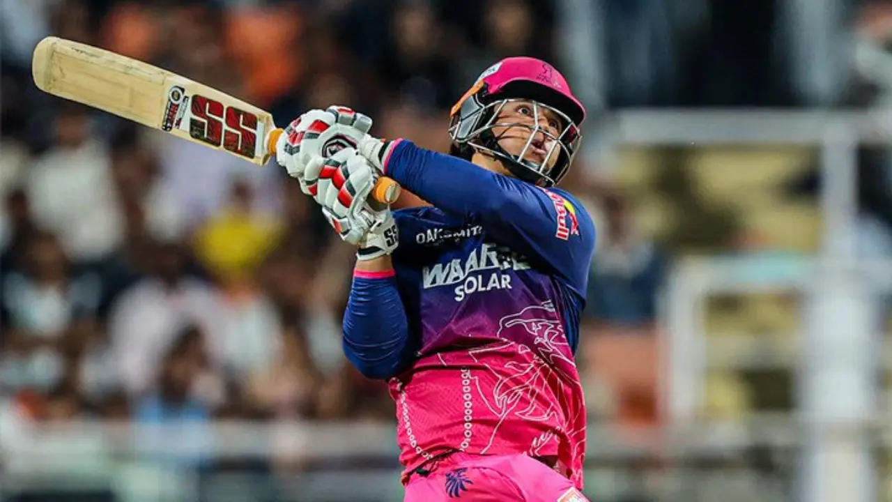 IPL 2026, GT vs RR Qualifier 2: Sooryavanshi-Jadeja dominate Gujarat's bowlers; Royals reach 103 runs in 10 overs Vaibhav Sooryavanshi (Pic: X/@rajasthanroyals)