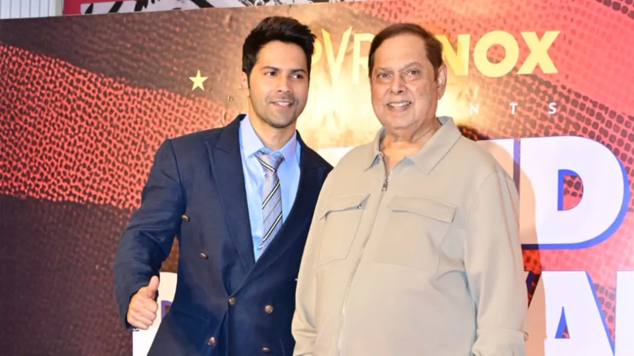 Varun Dhawan and David Dhawan (Pic via Yogen Shah)