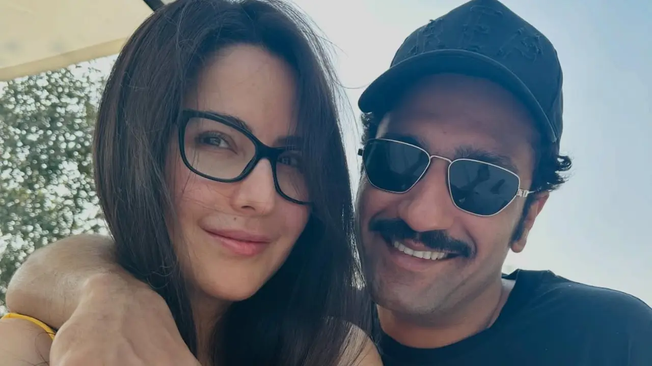 Katrina Kaif and Vicky Kaushal make paparazzi meet baby Vihaan, request them not to click his pictures Katrina Kaif and Vicky Kaushal (Pic via Katrina's Instagram)