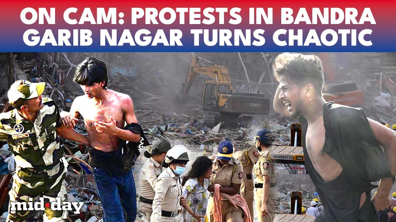 Violent Clashes EXPLODE as Police Face Stone-Pelting Mob In Bandra