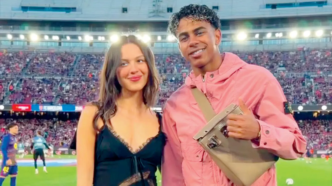 An El Clasico to remember for pop star Olivia Rodrigo! Olivia Rodrigo with Barcelona’s Lamine Yamal at the El Clasico