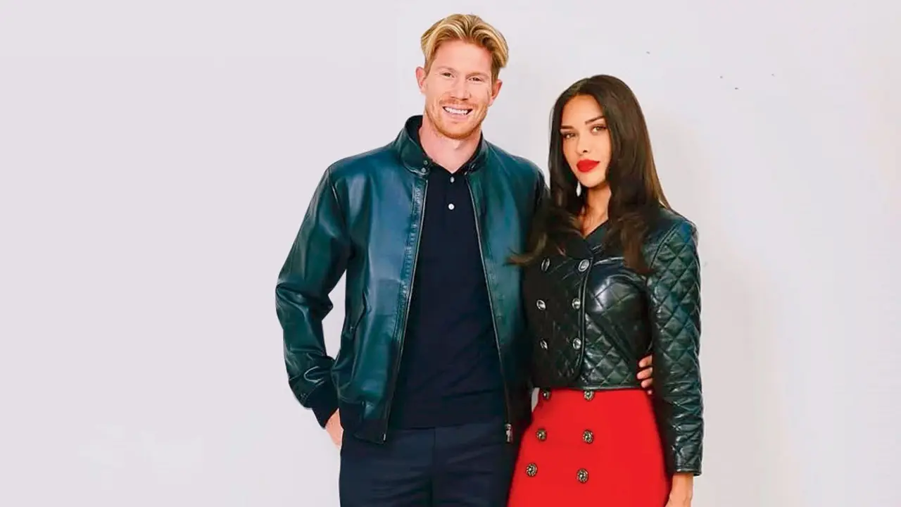 Kevin de Bruyne, wife Michele dazzle at Paris fashion event Kevin de Bruyne with wife Michele. Pic/Kevin’s Instagram