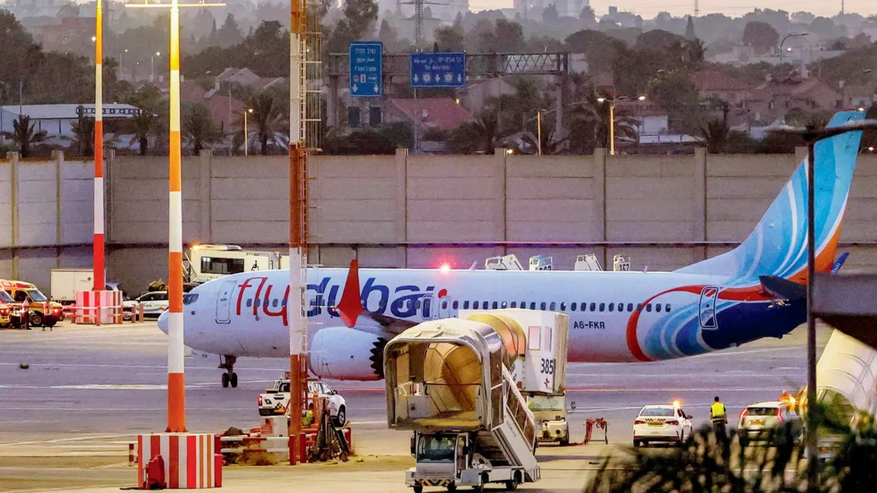 Israel scrambled jets after flydubai cockpit attack: Report A flydubai plane parked at Dubai airport. PICS/AFP