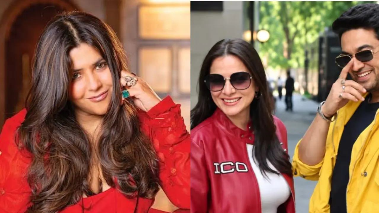 Ekta Kapoor’s next TV show to feature Gaurav Khanna and Shraddha Arya Ekta Kapoor, Shraddha Arya and Gaurav Khanna pic via Instagram