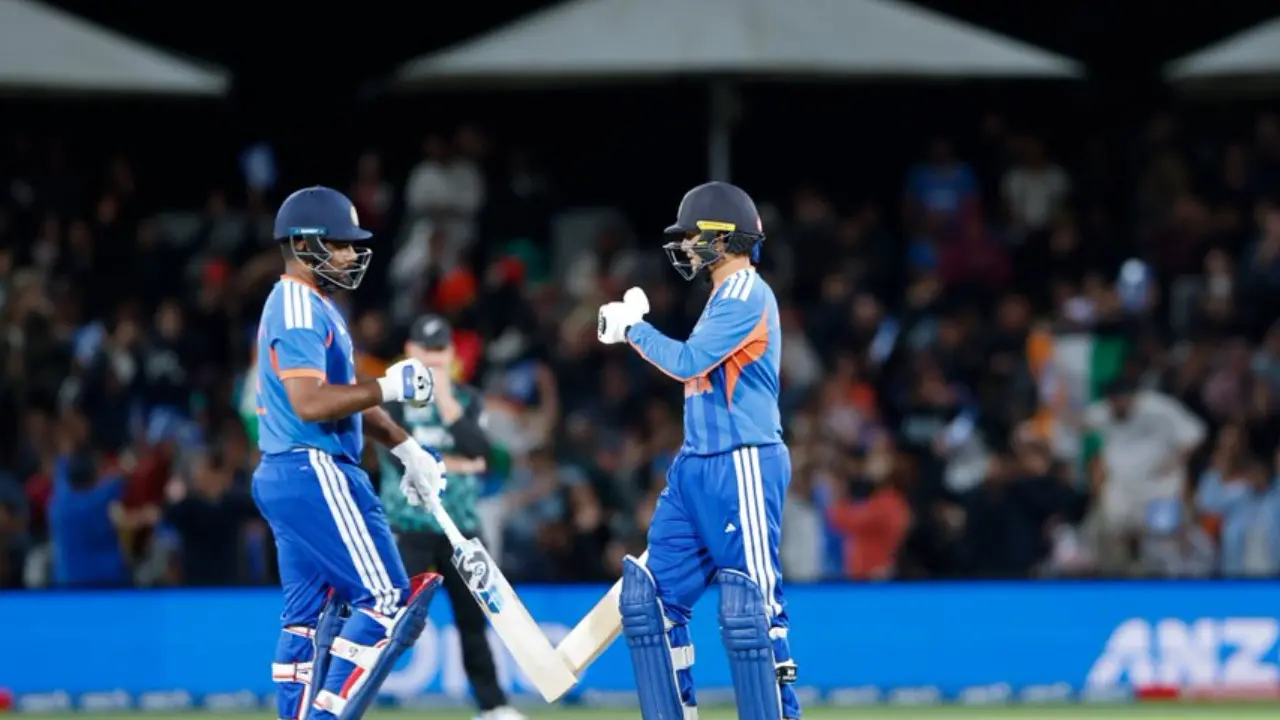 IND vs NZ 1st T20I | 'To get them into that fearless attitude, it is unbelievable...': Kotak on Samson, Abhishek Sanju Samson, Abhishek Sharma (Pic: X/@BCCI)