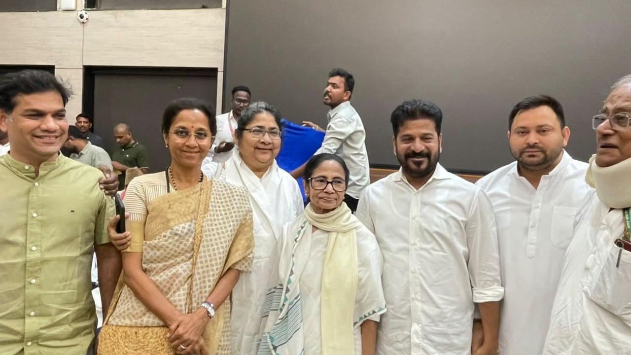 Maharashtra MP Supriya Sule alleges 2.5 lakh voter deletions in Khadakwasla Supriya Sule, along with other INDIA bloc leaders, at the Constitution Club in New Delhi on Monday. PIC/PTI