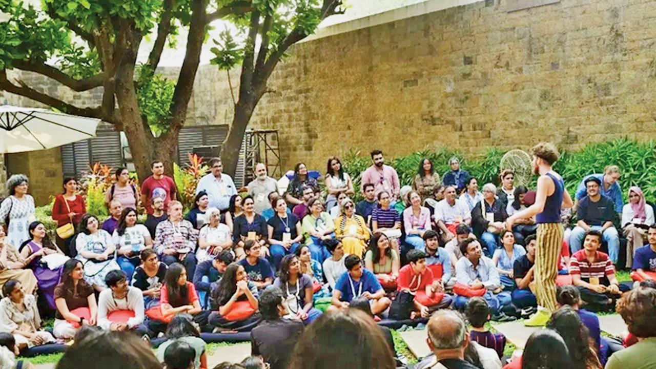 Literature Live! The Mumbai LitFest 2026: Here are some highlights Participants saw the return of the UK-based performance and storytelling duo Wright and Grainger at NCPA. Pics courtesy/Nandini Varma; Special Arrangement