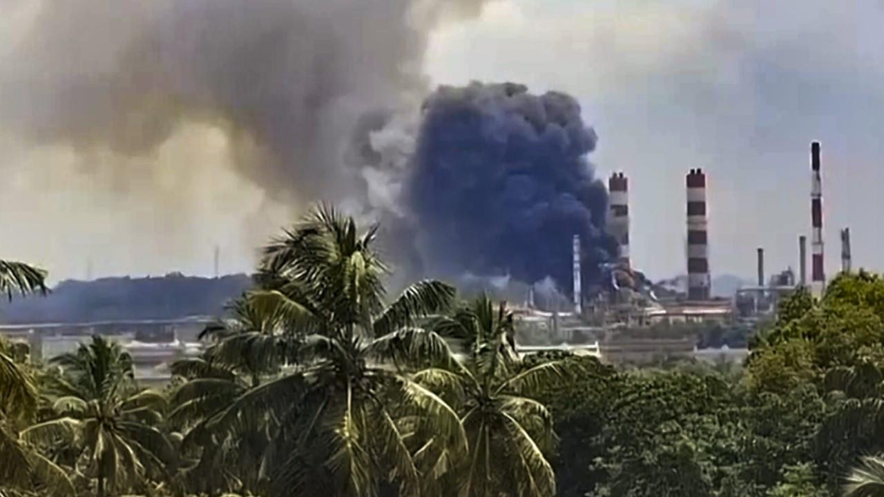 In Photos: Mangaluru refinery blast, fire leave 1 dead and 9 injured Pic/PTI