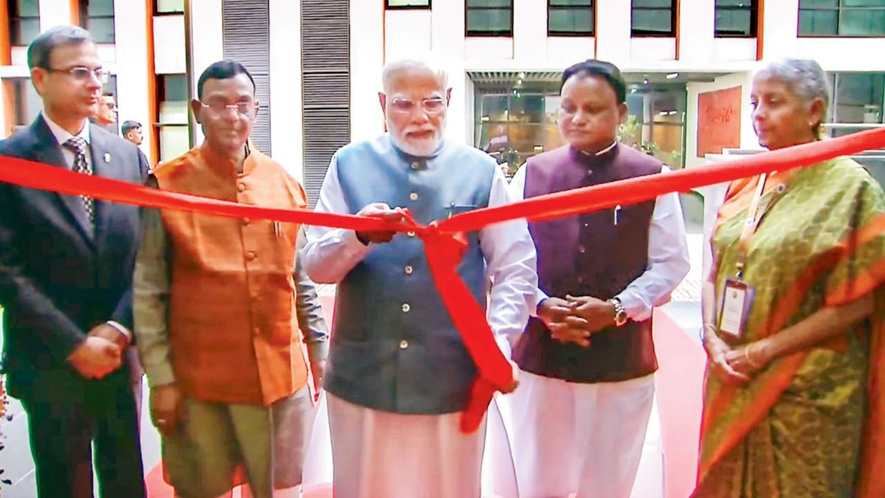 PM Modi inaugurates RBI's Rs 169-crore data centre and cybersecurity institute in Bhubaneswar PM Narendra Modi during the inauguration in Bhubaneswar. PIC/PTI