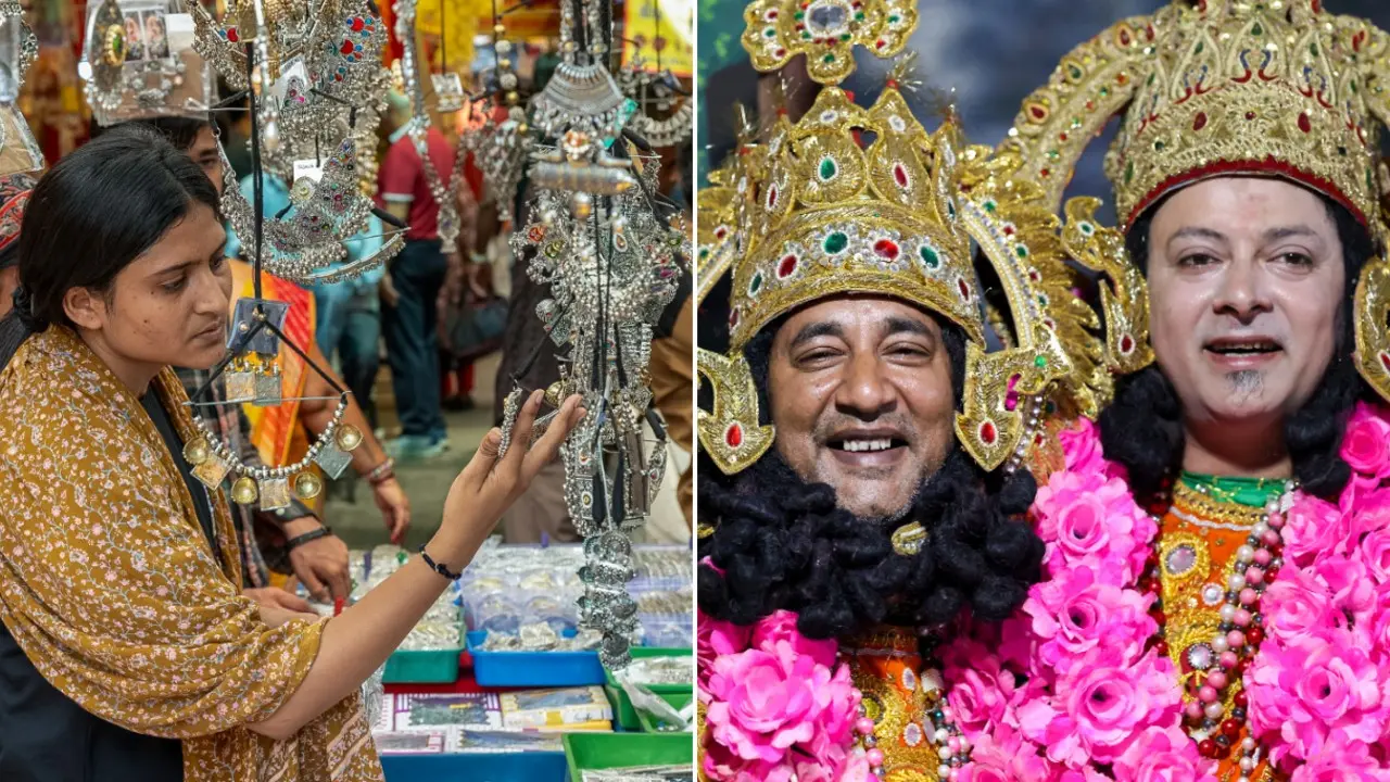 PICS: Ahead of Navratri, Indians across north and western India get ready Navratri will be celebrated from October 11 to 20. Photos Courtesy: PTI