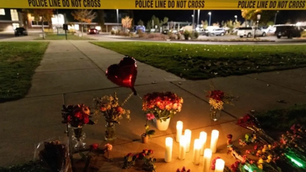 Oregon school shooting: 16-year-old kills three children and teacher at Bend elementary school Candles and flowers are seen at a makeshift memorial outside the Silver Rail Elementary School following a shooting in Bend, Oregon, on October 15, 2026