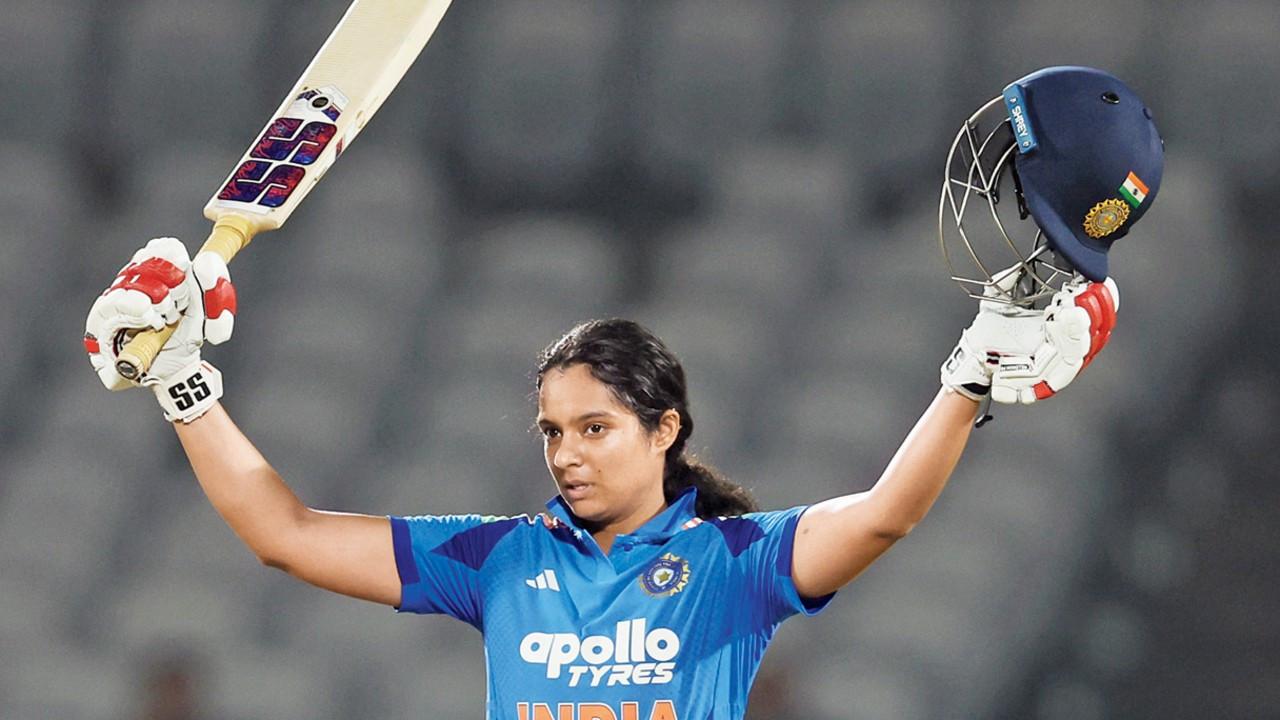 IND W vs ZIM W 1st ODI: Pratika Rawal's stunning ton guides Team India to nine-wicket win Opener Pratika Rawal during her unbeaten 100 vs Zimbabwe in Vadodara