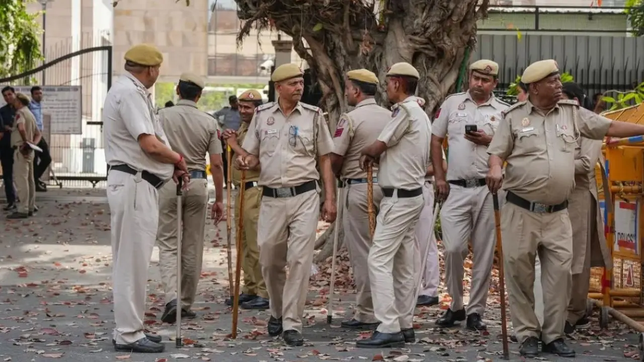 CJP protest: Delhi Police urges people to stay away from October 10 gathering Delhi Police personnel deployed during a protest in the national capital. Representational pic