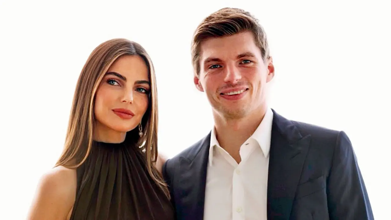 Formula One star Max Verstappen describes fatherhood Max Verstappen with partner Kelly Piquet. Pic/Max’s Instagram