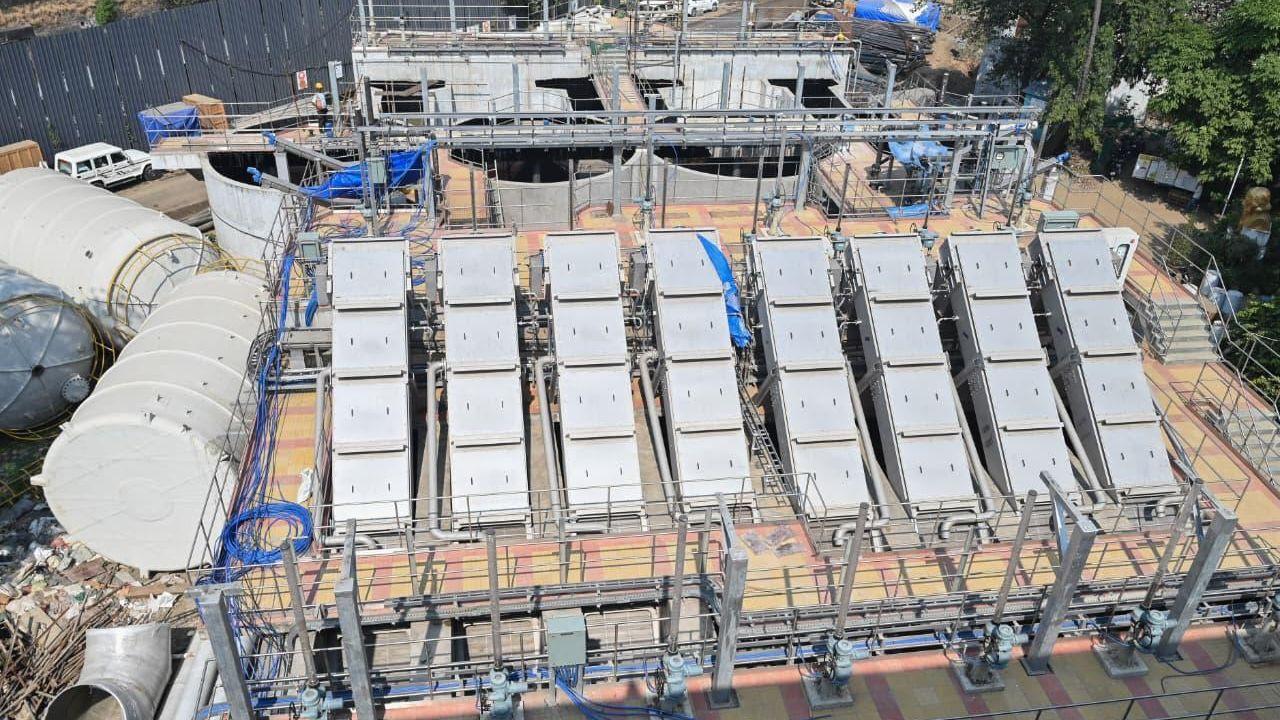 Worli sewage treatment plant 63 per cent complete, Mumbai civic body pushes to meet 2027 deadline The inspection covered process tanks, inlet and outlet systems, pump houses, sludge treatment units, internal pipelines and other civil works. Pic/ BMC