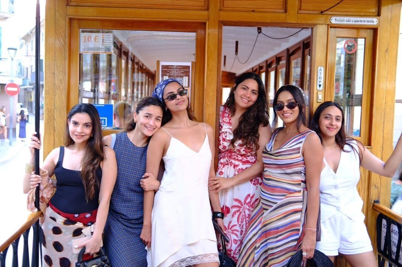 The girls also enjoyed a tram ride in the city during their visit. The girls also enjoyed a tram ride in the city during their visit.