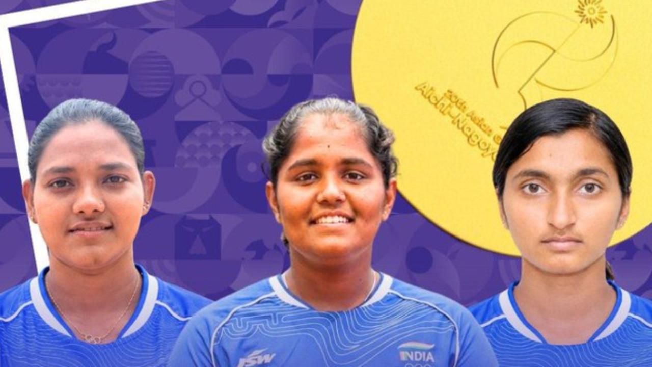 Asian Games 2026: Indian women's recurve archery team clinches historic gold Indian women's recurve archery team (Pic: X/@rajnathsingh)