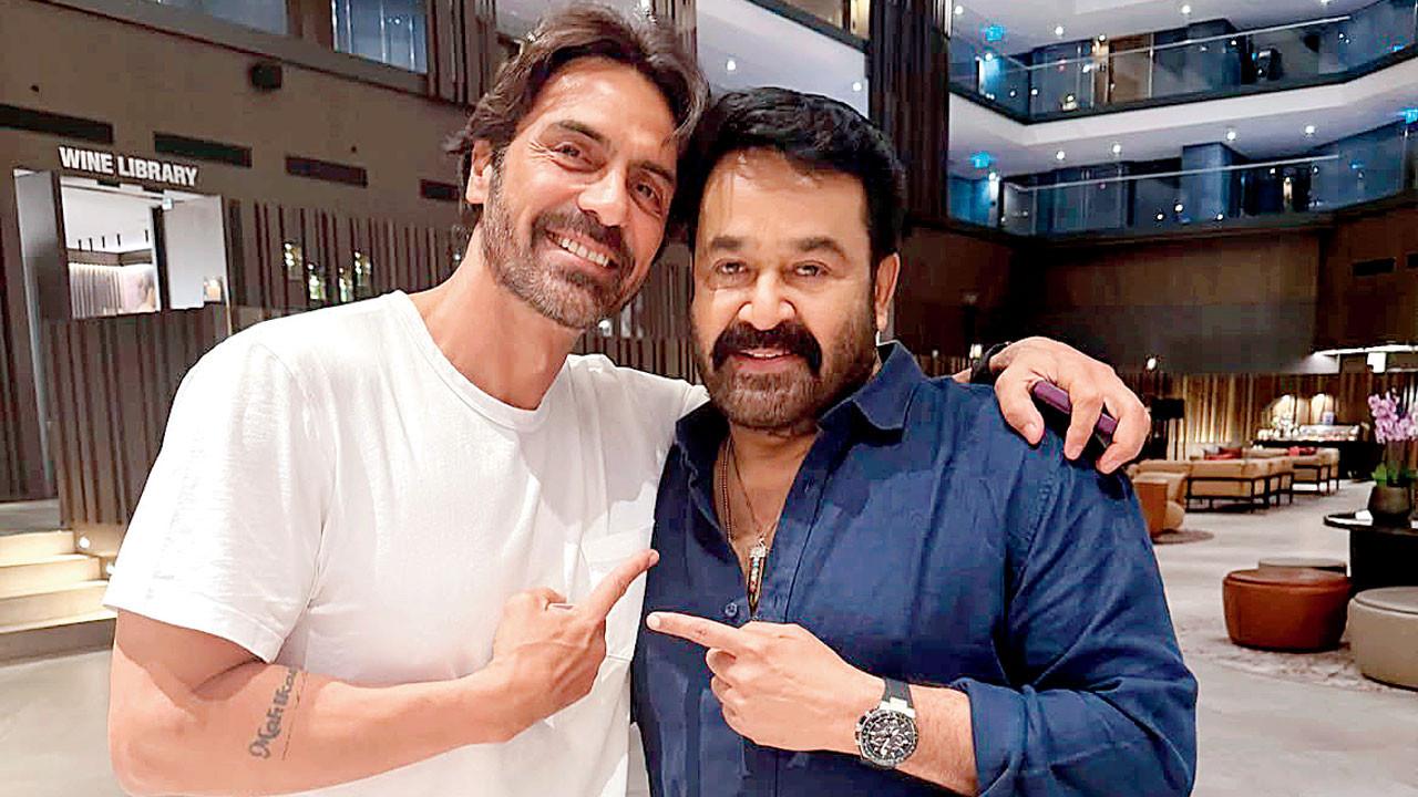 Arjun Rampal and Mohanlal