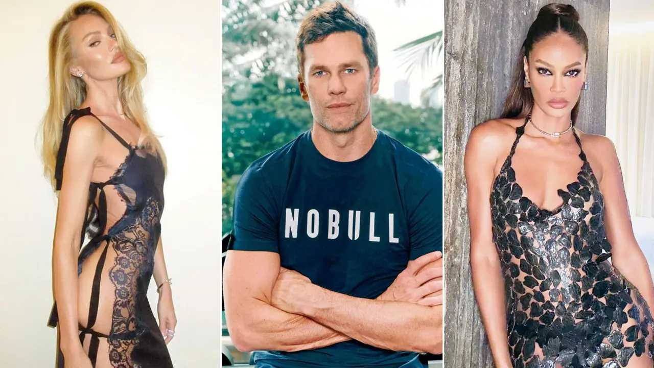 Tom Brady’s love triangle Candice Swanepoel. Pic/Swanepoel’s Instagram; Tom Brady. Pic/Brady’s Instagram; Joan Smalls. Pic/Smalls’s Instagram