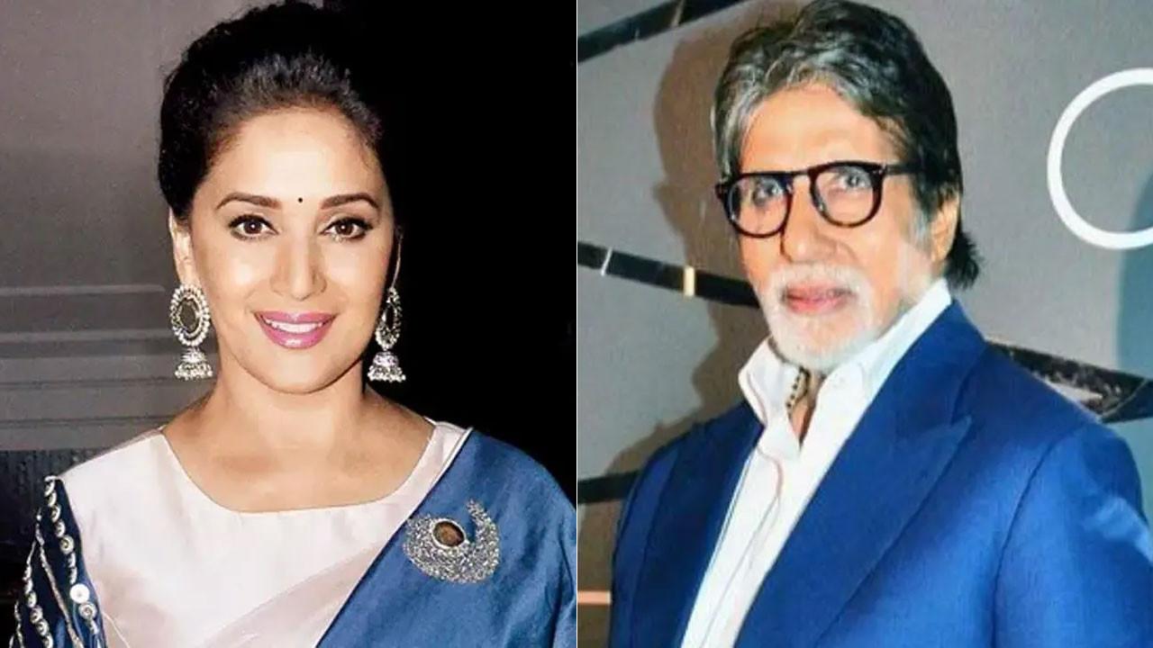 Madhuri Dixit on reuniting with Amitabh Bachchan on KBC: 'That camaraderie came back' Madhuri Dixit and Amitabh Bachchan. Pics/Yogen Shah