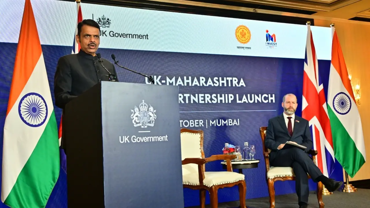 Maharashtra leads in creating investment ecosystem: CM Fadnavis CM Fadnavis held bilateral discussions with a high-level UK delegation. Pic/CMO