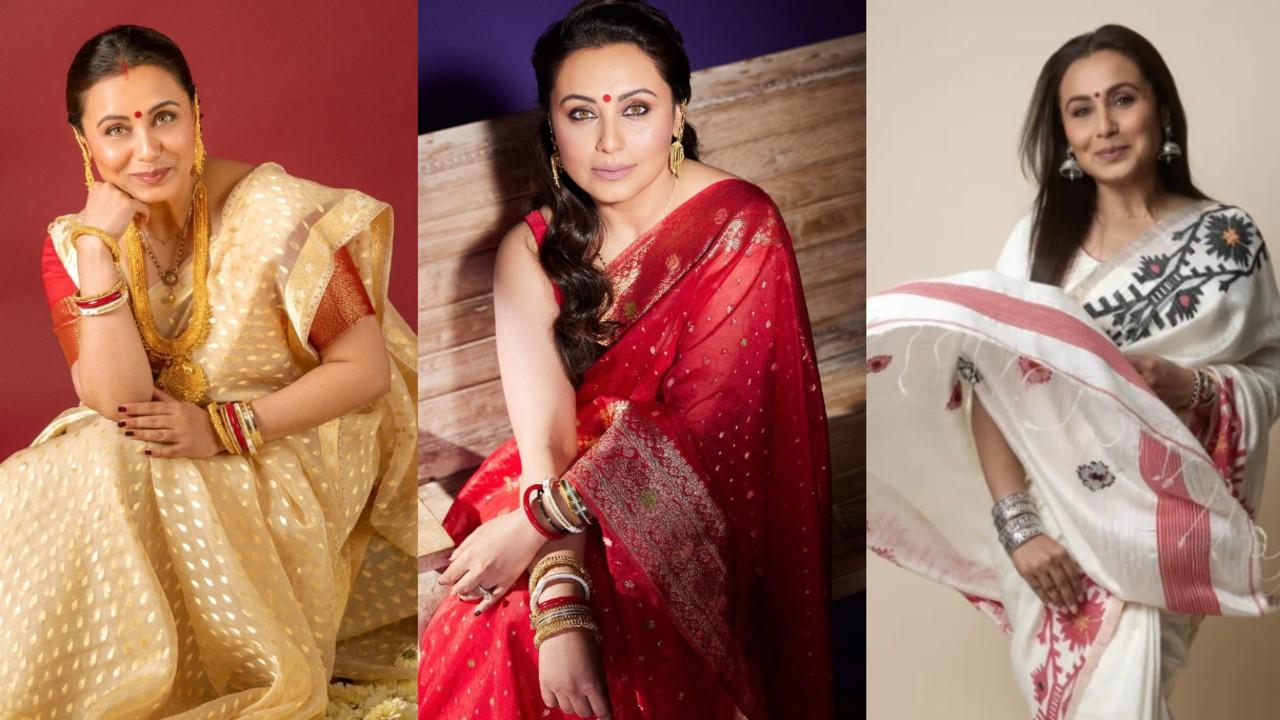 Durga Puja: Revisit Rani Mukerji's traditional looks for this festive season Rani Mukherji's traditional looks