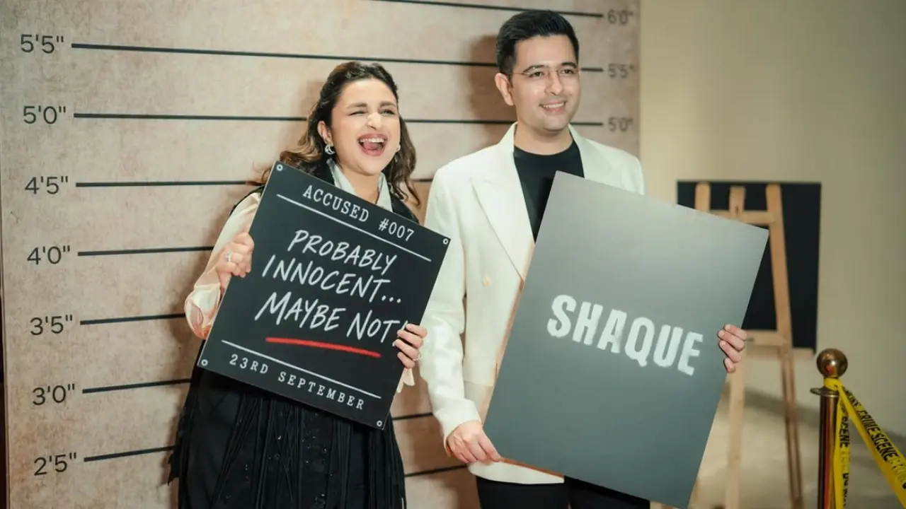 'Nail-biting watch': Raghav Chadha praises Parineeti Chopra's Shaque performance Parineeti Chopra and Raghav Chadha. Pic via Instagram