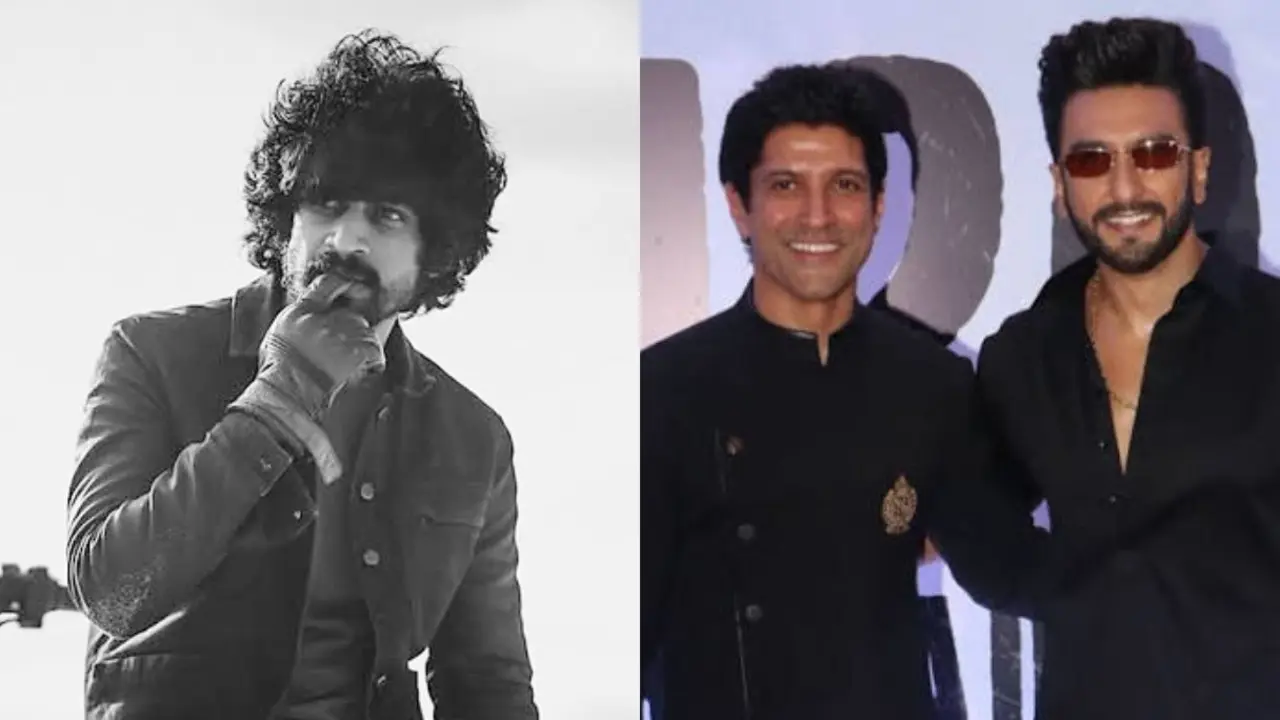 Arjun Das, Farhan Akhtar and Ranveer Singh. Pics via Instagram and X