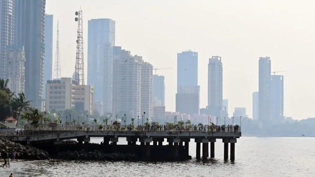 Mumbai's AQI rises to 80; temperatures likely to reach 36 degrees Celsius Mumbai's overall air quality index (AQI) stood at 80 on Tuesday, falling in the 'satisfactory' category. File Pic